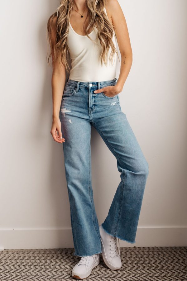 Gyzyem High Rise Wide Leg Jeans